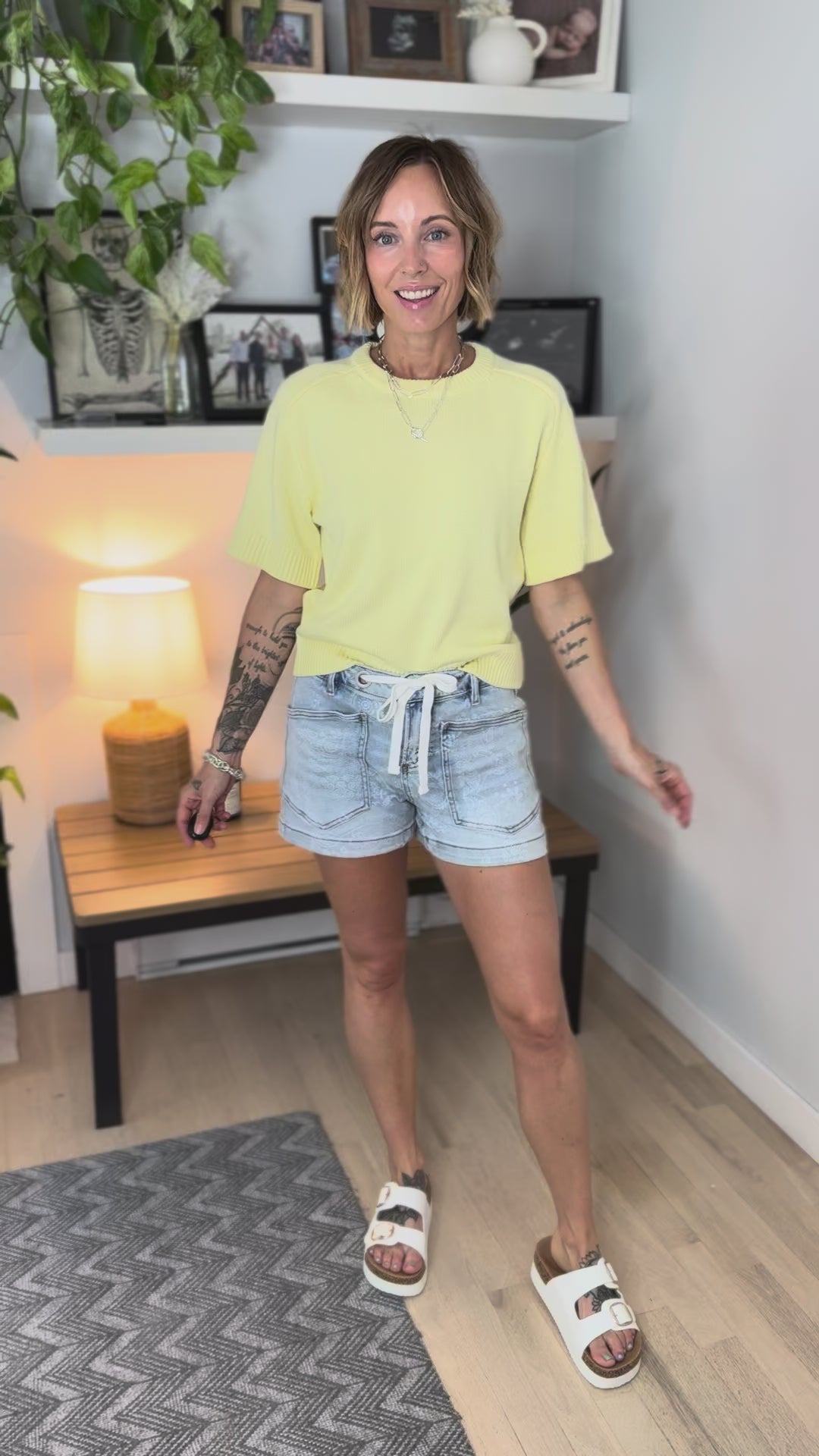 Saylor Raglan Sweater Top- LEMON