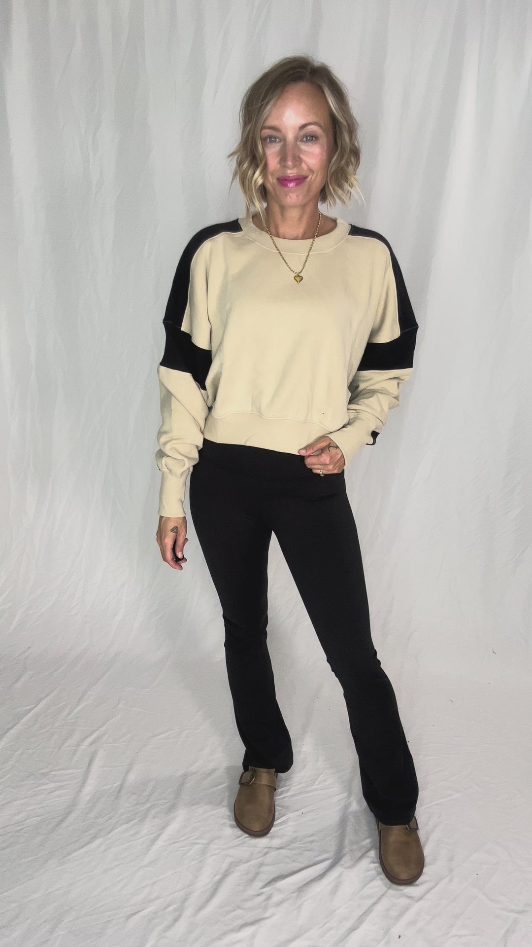 MONO B Krista Bootcut Legging- BLACK