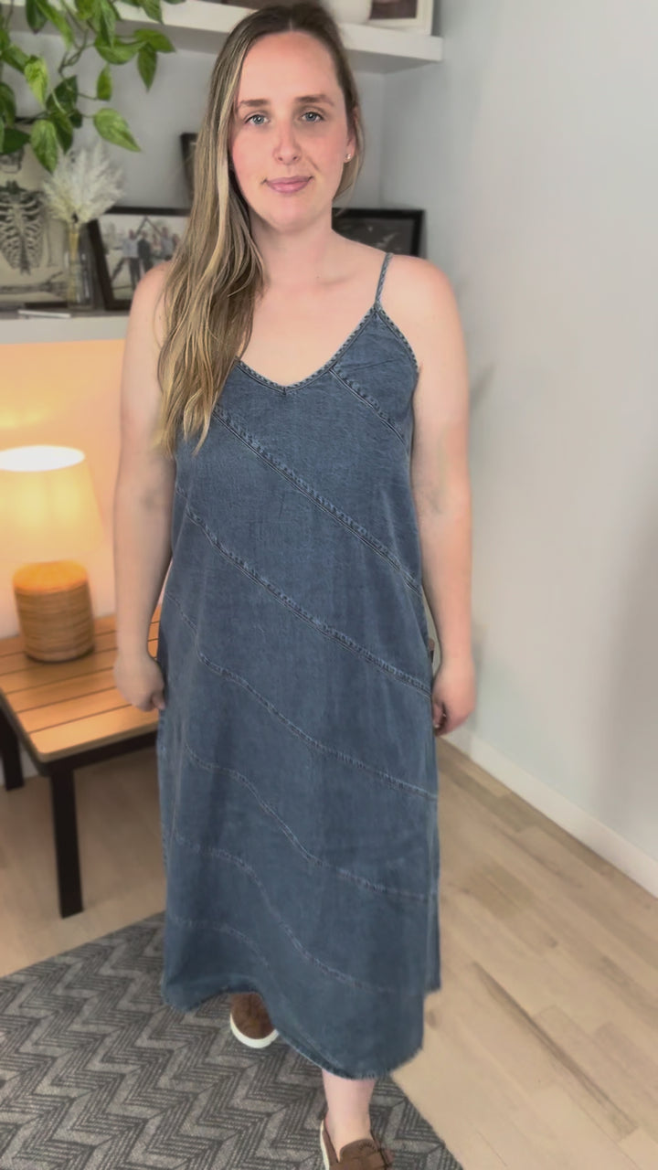 Only Dia Denim Dress- MEDIUM