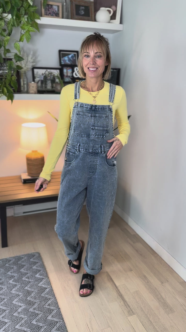 Mono B Linley Micro Ribbed Long Sleeve- YELLOW GLOW