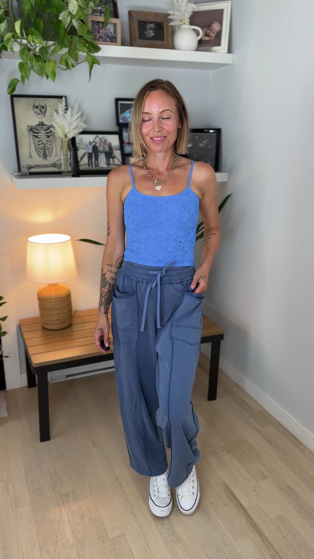 Floral Texture Lace Cami- MARINA