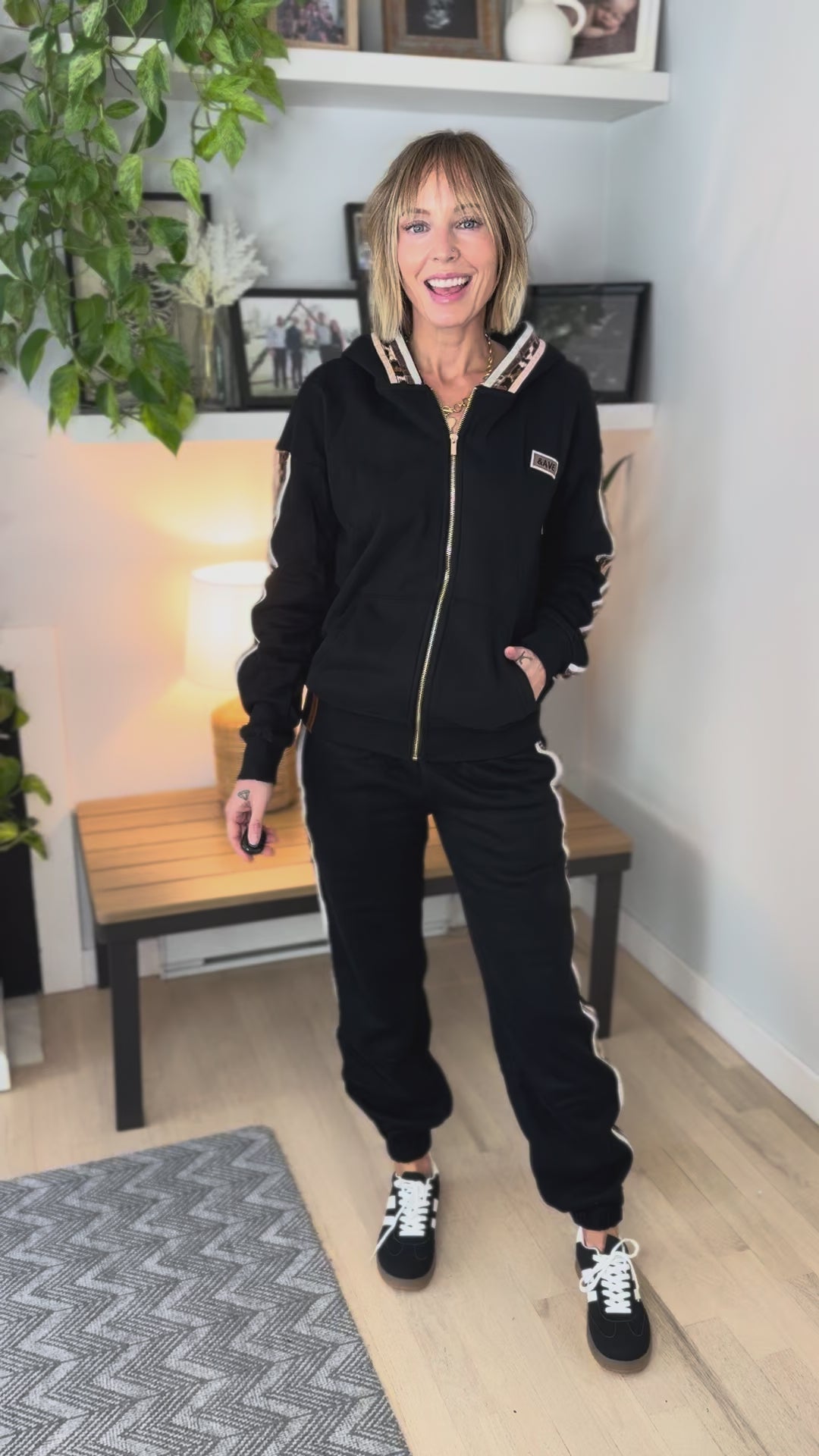 AMPERSAND AVE Comfort Zone Full Zip- FEARLESS-FINAL SALE *S*