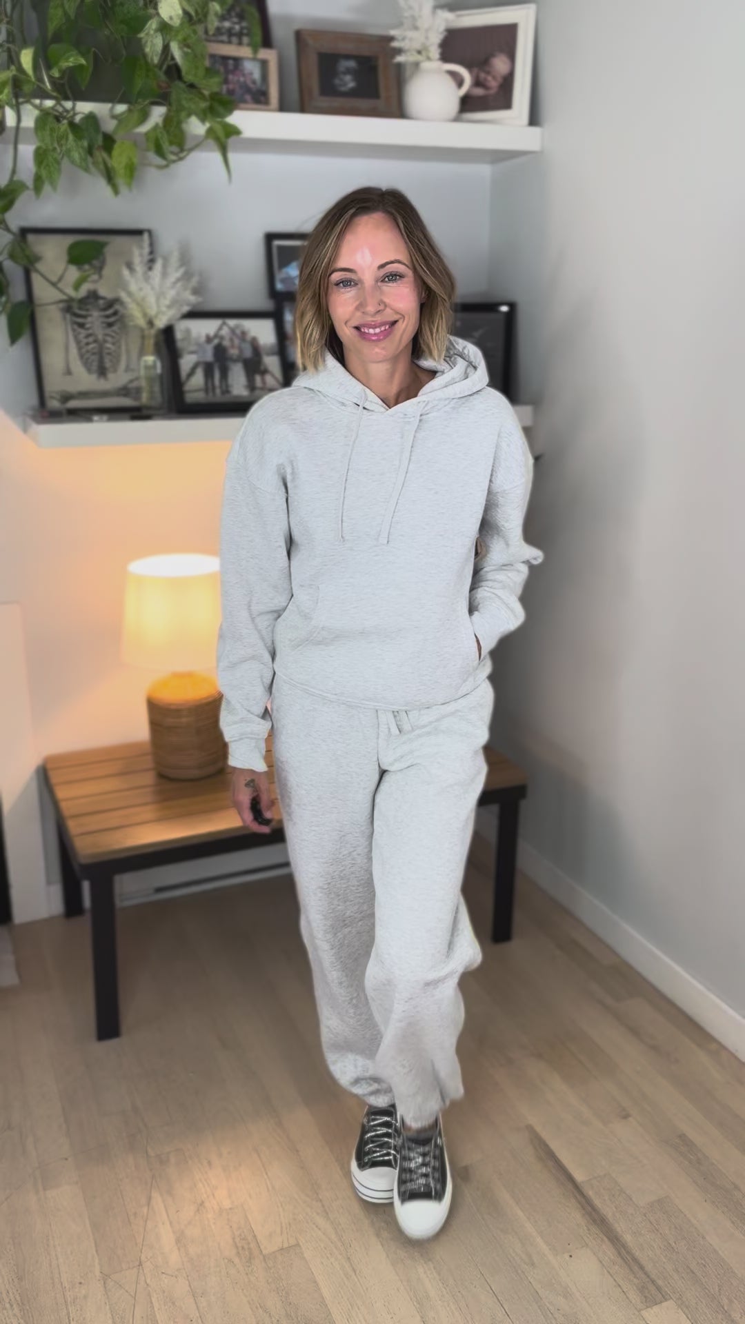 Only Best Cuffed Pants- GREY MELANGE