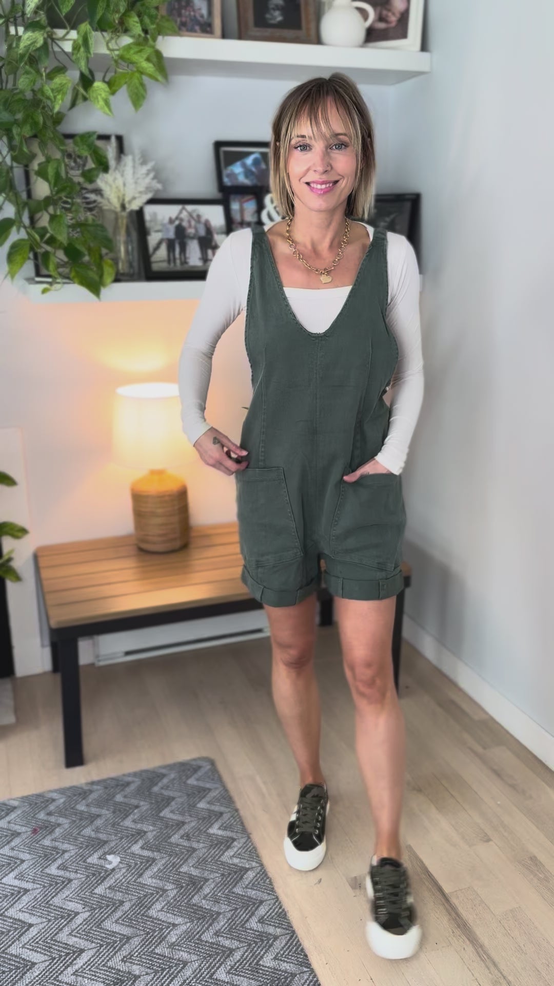 Selene Short Overalls- ASH JADE