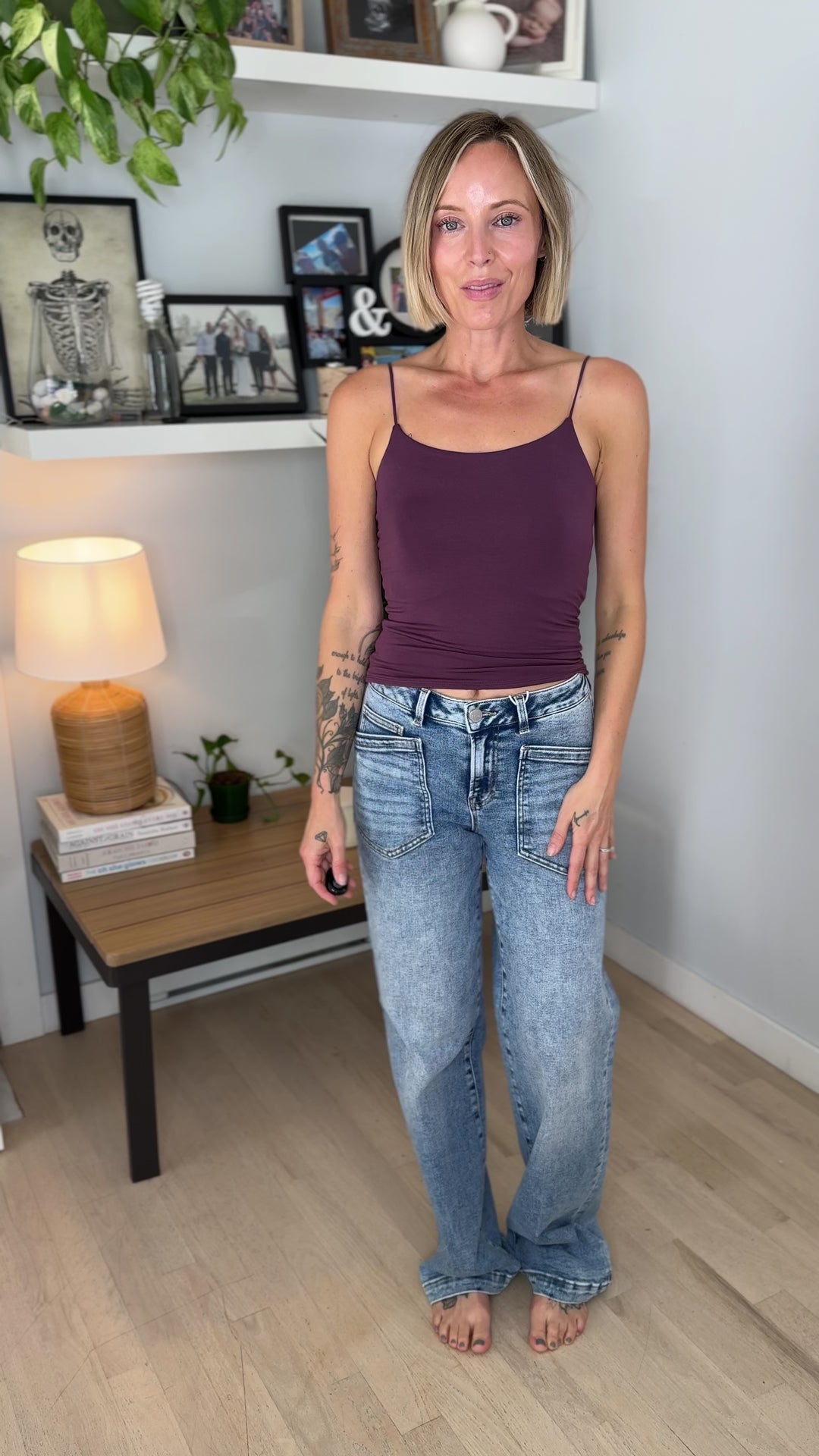 Risen Kimberly Slouchy Relaxed Jeans- MEDIUM WASH