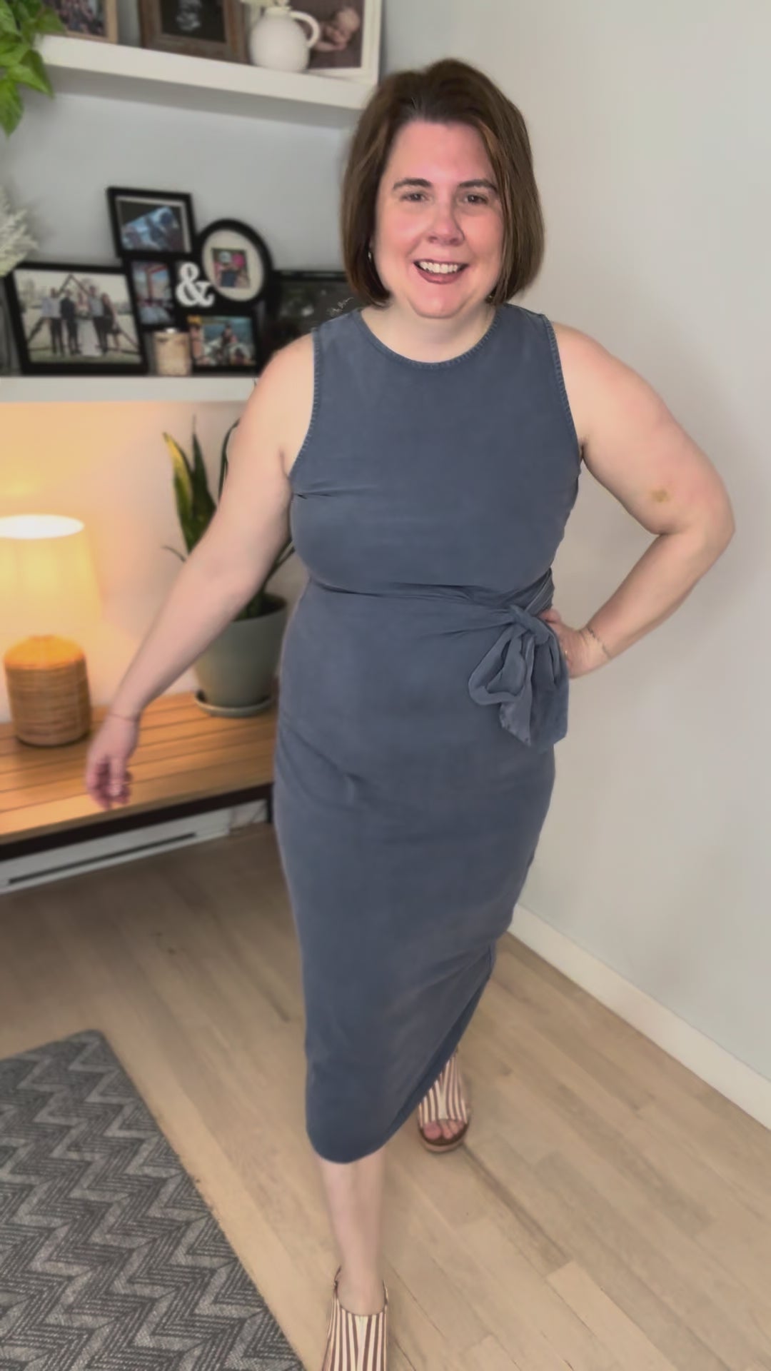 THREAD & SUPPLY Matilda Wrap Dress- VINTAGE INDIGO