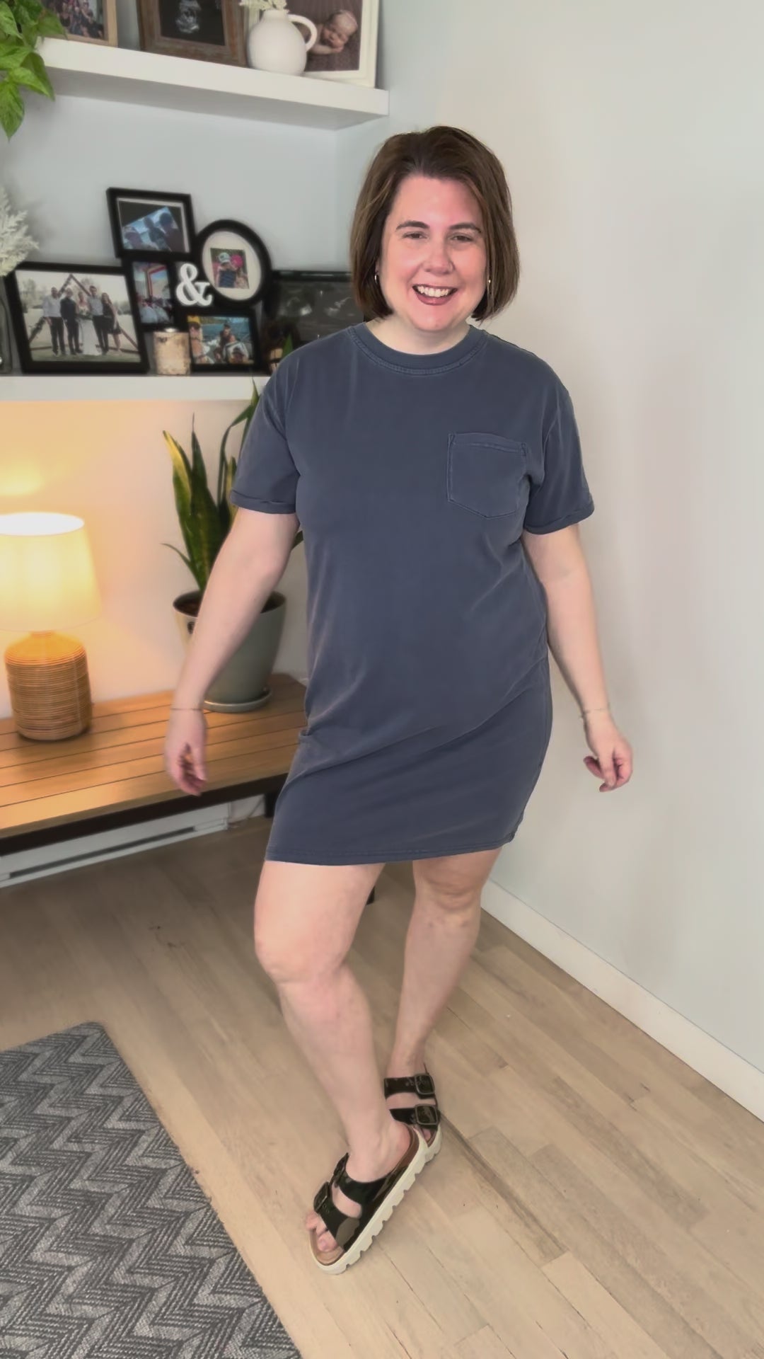 THREAD & SUPPLY Kick Back Dress- VINTAGE INDIGIO