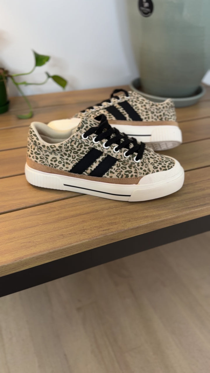 CORKYS That's Her Sneaker- SAND LEOPARD