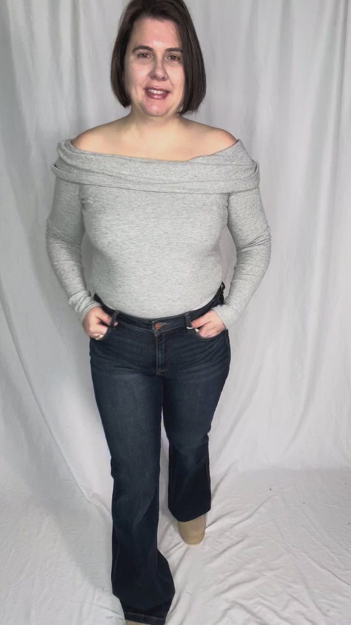 RISEN Elodie Tummy Control Boot Cut Jean- DARK