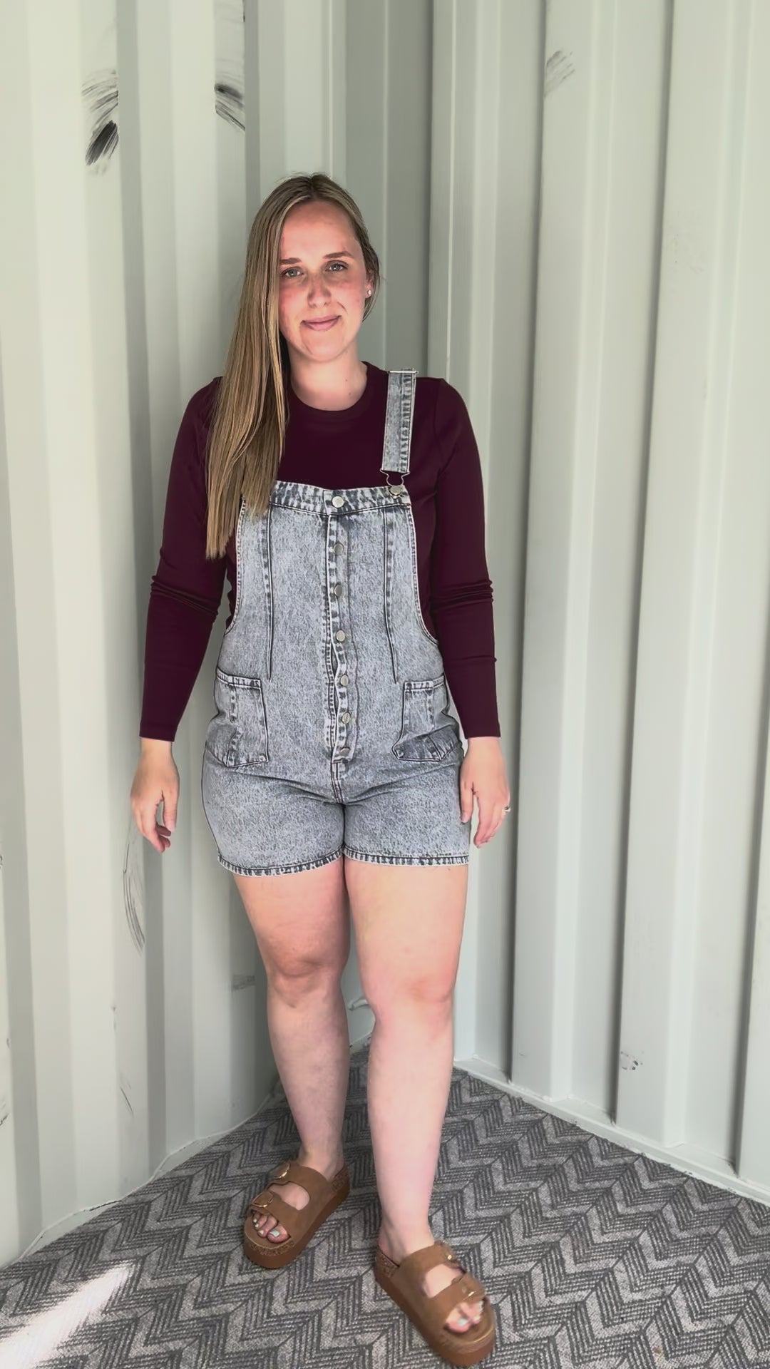 Amina Denim Romper