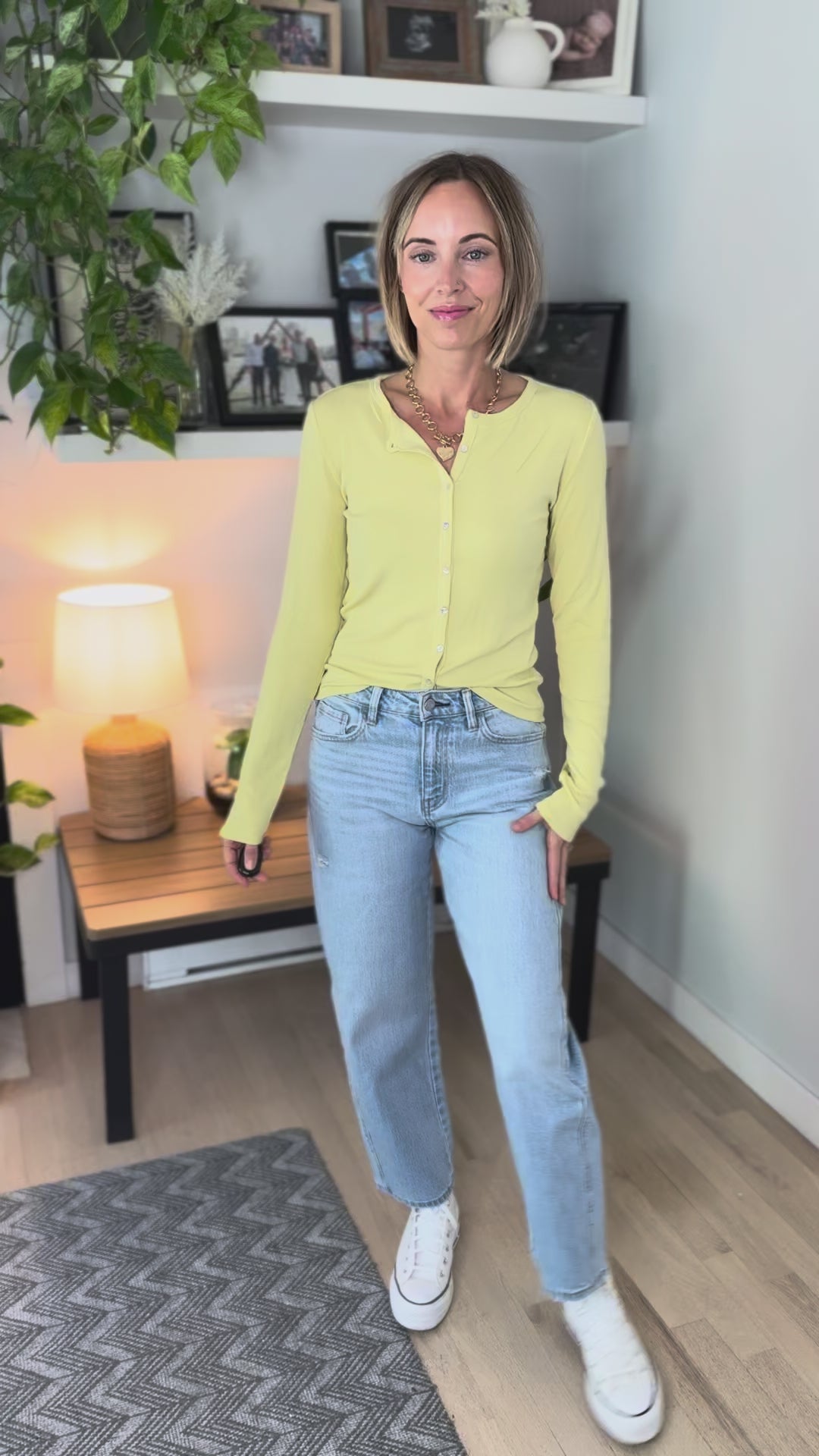 Onda Button Up Long Sleeve- ACACIA