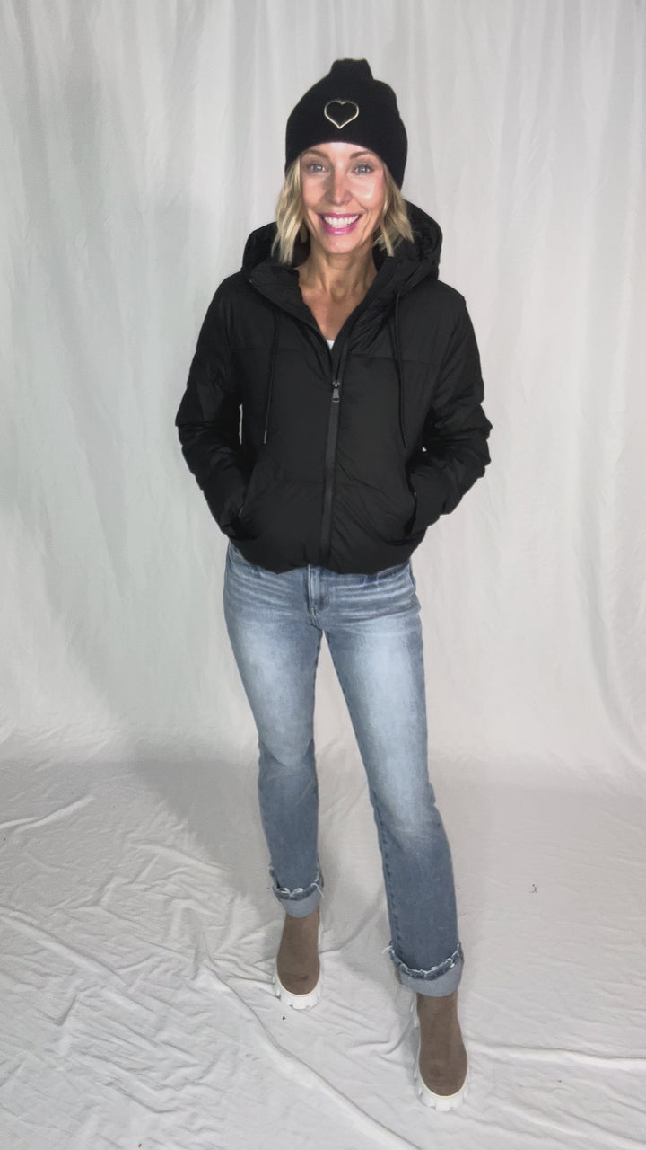 Johnstone Coated Jacket- BLACK