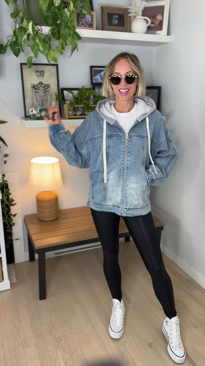 Marlon Denim Hoodie Jacket